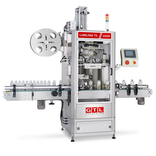 Macchina di etichettatura automatica - GTL-Labelpak TS - GTL-Packaging - per bottiglie / per l'industria delle bevande / con sleeve per tubolare termoretraibile
