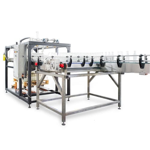 Pallettizzatore e depallettizzatore per bottiglie - GTL DP100 - GTL-Packaging - semiautomatico / per l'industria delle bevande