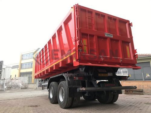 Semirimorchio con cassone ribaltabile - Emirsan Trailer - da cantiere / a 2 assi / trainato