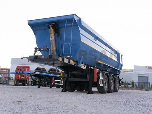 Semirimorchio con cassone ribaltabile - Emirsan Trailer - a 3 assi / trainato / idraulico