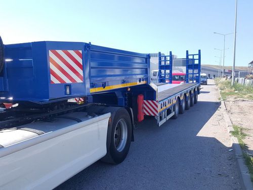 Semirimorchio a pianale - Emirsan Trailer - con sospensione pneumatica / a 5 assi / trainato