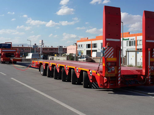 Semirimorchio a pianale - Emirsan Trailer - con sospensione pneumatica / a 6 assi / trainato