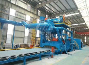 Granigliatrice con nastro trasportatore a rulli - Q69 series - Qingdao Binhai Jincheng Foundry Machinery Co., Ltd. - per metallo