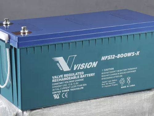 Batteria con valvola di regolazione - HFS12 series - Vision Group - a blocco / 12 V / per UPS