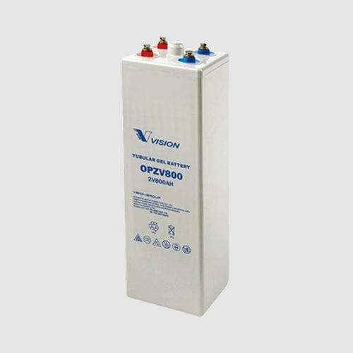 Batteria OpzV a base di gel - V series - Vision Group - a blocco / 2 V / per alta temperatura