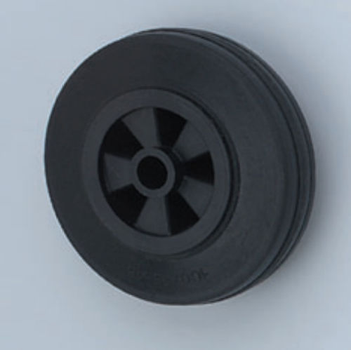 Ruota con fascia - POLGOM series - Fabbrica Italiana Ruote - in gomma nera / per carichi leggeri / antitraccia