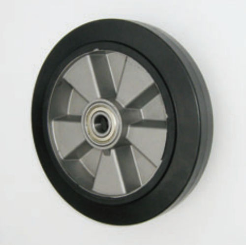 Ruota con fascia - BLACK ALGOM series - Fabbrica Italiana Ruote - in gomma nera