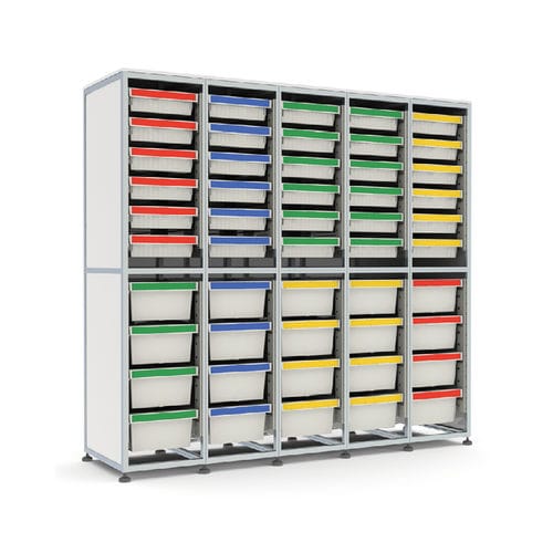 Scaffalatura per magazzino di stoccaggio - AluLine - Pegasus-Storage - modulare / per scatole / in alluminio