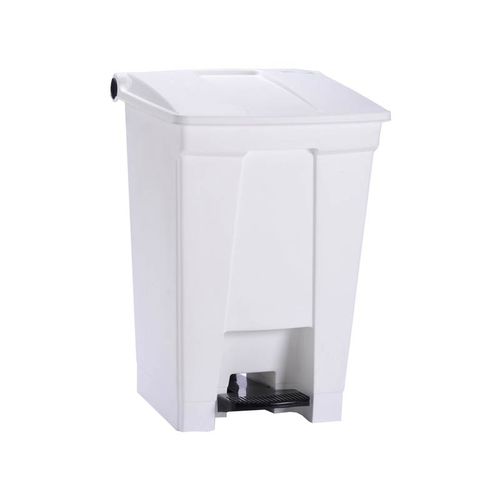Contenitore per rifiuti in polipropilene - WSB-ANTI-45L-W - Pegasus-Storage - per scarti industriali / a pedale / antimicrobico