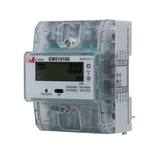 Contatore di energia elettrica trifase - EM5191 series - IVY METERING - su guida DIN / RS-485 / certificato MID