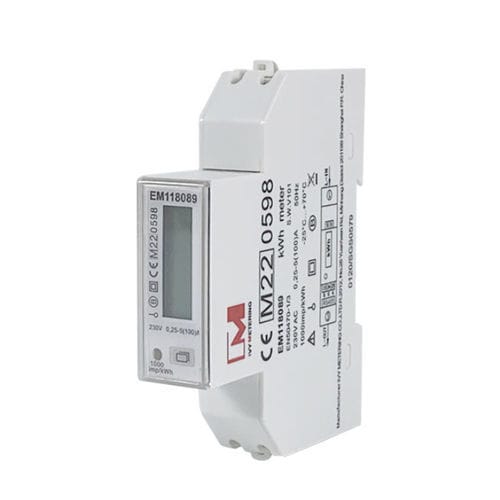 Contatore di energia elettrica certificato MID - EM118090 EMC LVD - IVY METERING - monofase / su guida DIN / RS-485