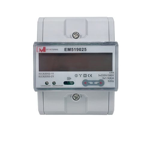 Contatore di energia elettrica monofase - EM519025-05 - IVY METERING - trifase / su guida DIN / RS-485