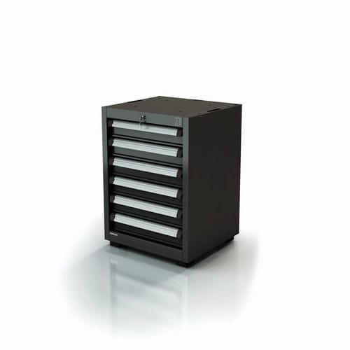 Armadio da officina - AR-301.10 - DEA WORKLAB SRL - con piedi / 6 cassetti / in poliestere