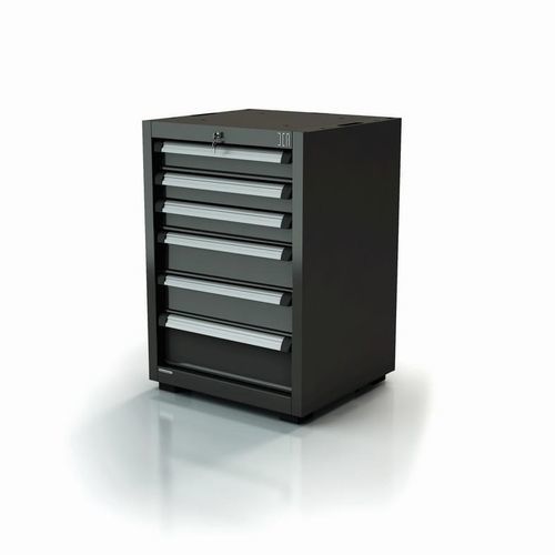 Armadio da officina - AR-455.11 - DEA WORKLAB SRL - con piedi / 6 cassetti / in poliestere