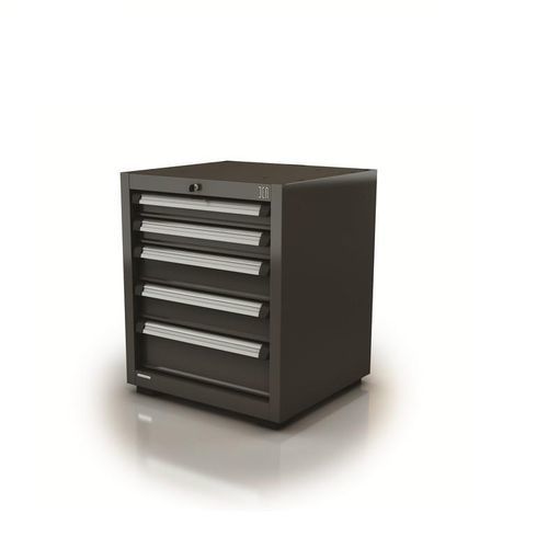 Armadio da officina - AR-016.11 - DEA WORKLAB SRL - con piedi / 5 cassetti / in poliestere
