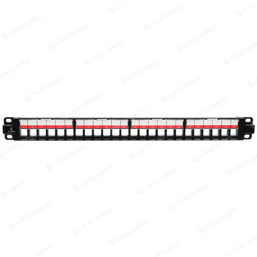 Patch panel 1U - CC-06-00002 - CRXCONEC - RJ45 / ad alta densità