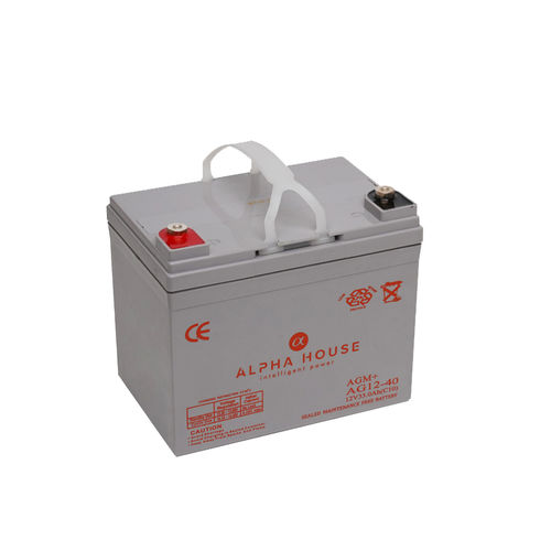 Batteria rettangolare - AG12-40 AGM+GEL - Alpha House Ltd - 12 V / UL / CE