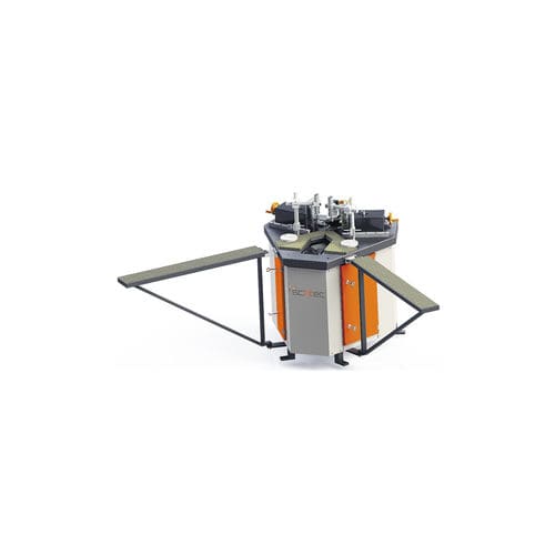 Cianfrinatrice per profilati in alluminio - CP 290 - SCHTEC MACHINERY - per cornici di porte e finestre / automatica / elettrica