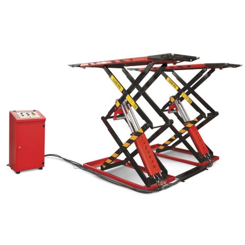 Ponte sollevatore a doppia forbice - BŞR- 502 - Basaran Hydraulic Garage Equipment - 3,5 tonnellate / idraulico / per automobile