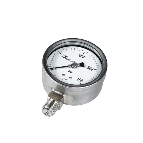Manometro con quadrante - SA-MX100RD - S.A.M.A. ITALIA SRL - in acciaio inossidabile / per l'industria agroalimentare / per applicazioni farmaceutiche