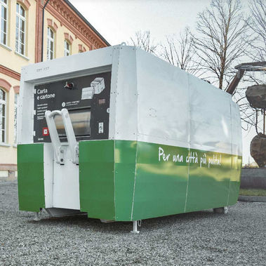 Compattatore per rifiuti misto - Ecologia Soluzione Ambiente - mobile / modulare / con caricamento laterale