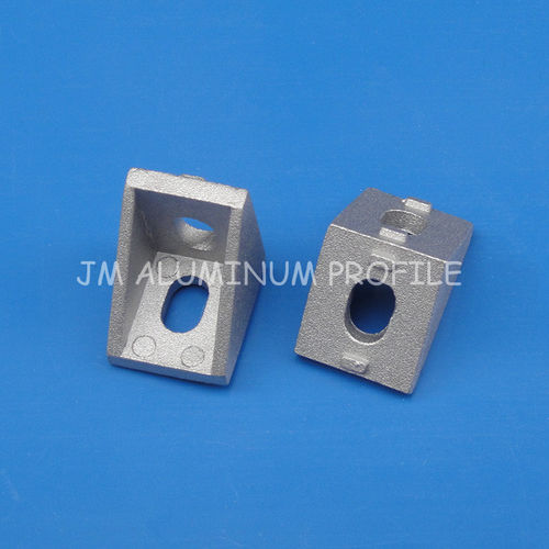 Squadra di fissaggio per profilati in alluminio - D series - JM Aluminum Profile Accessories Co., Limited - in alluminio / con scanalature a T