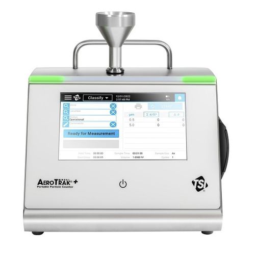 Contatore di particelle aeree di gas - AeroTrak+ Portable Particle Counter A100 Series - TSI - digitale / a laser / per produzioni farmaceutiche