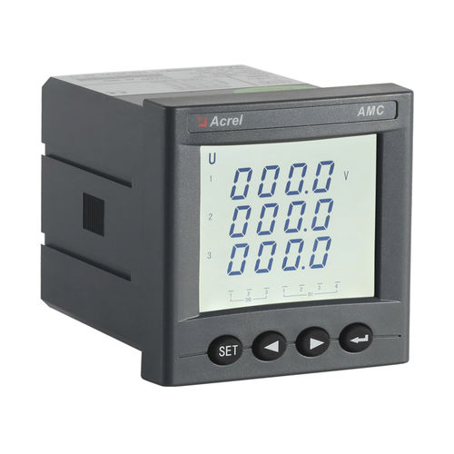 Indicatore di corrente AC - AMC72L series - ACREL CO., LTD. - di tensione / LCD / da montare su pannello