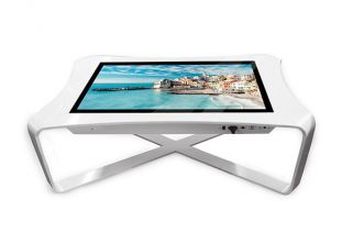 Totem pubblicitario - ADV4331 - AIYOS Technology Co., Ltd. - portante / LCD / in alluminio