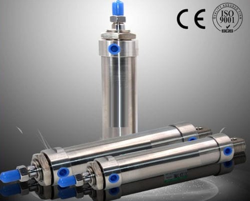 Cilindro pneumatico - Ningbo Hi-Tech Smart Machinery Co., Ltd. - a pistone / in acciaio inossidabile