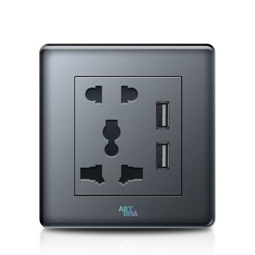 Presa elettrica a muro - V12 series - Zhongshan Gamder Electric Appliance Co., Ltd. - da montare su pannelli / 5 poli / con interruttore di sicurezza integrato