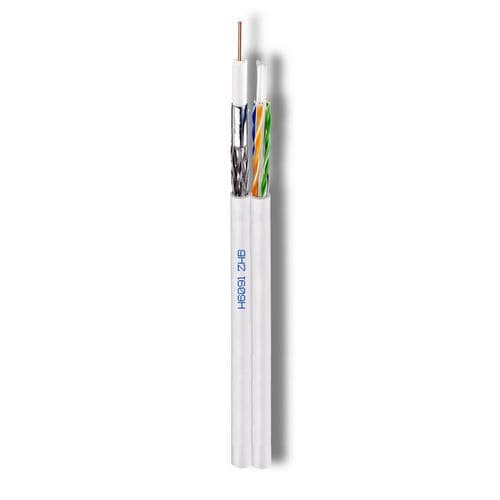 Cavo elettrico multimediale - H6091ZHB - Cavel - ibrido / coassiale / isolato