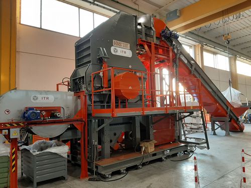 Mulino per rifiuti - ITR HMS - ITR Recycling Technologies - per metalli / a flagelli / orizzontale