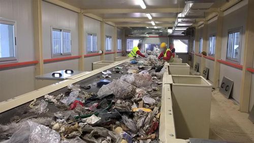 Sistema di smistamento per il riciclaggio - ITR Recycling Technologies - manuale / per rifiuti / a nastro