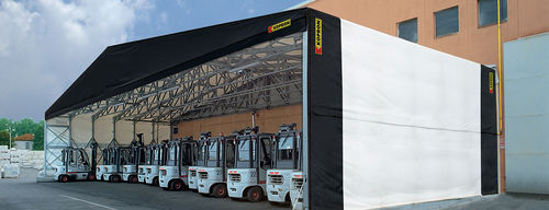 Capannone temporaneo - KOPRON SPA - permanente / di stoccaggio / per la logistica