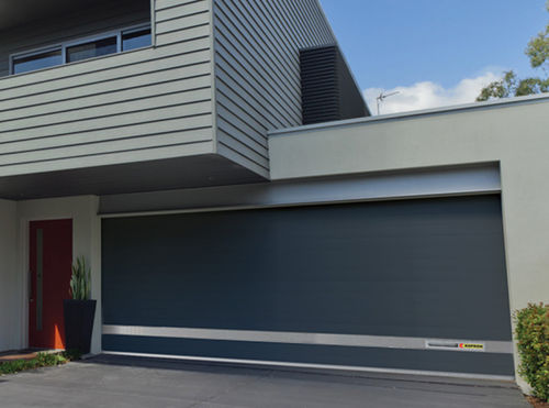 Porta sezionale - Modern style - KOPRON SPA - in metallo / in legno / per garage