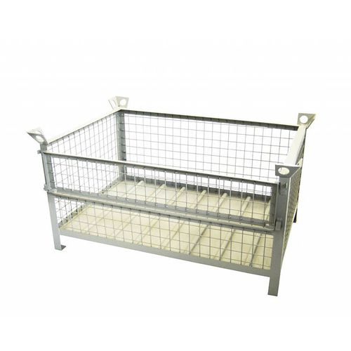 Cassa-pallet in maglia metallica - 75040 - Rotom Nederland BV - in metallo / a pianali ripiegabili