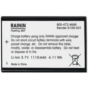 Batteria a ioni di litio - E4-BATT - Rainin - rettangolare / per elettroutensile portatile / mobile