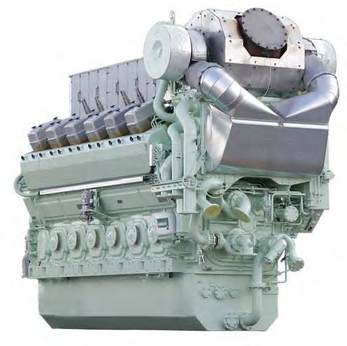 Motore diesel - Bergen C25:33 - Rolls Royce - a 4 cilindri / turbo