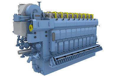 Motore a gas - C26:33 - Rolls Royce - a 3 cilindri / turbo