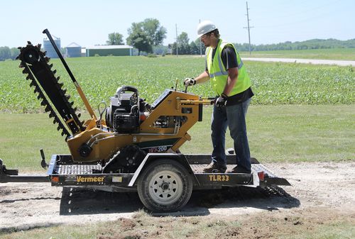 Rimorchio porta-attrezzi - TLR33 - Vermeer Manufacturing - per macchine / a un asse / trainato