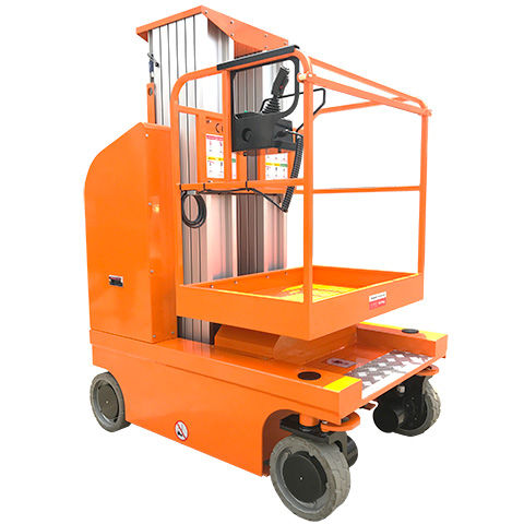 Piattaforma a sfilo verticale semovente - AWPM series - Boonai (Suzhou) Lift Equipment Company - con alimentazione a batteria / per supermercato