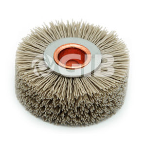 Spazzola in nylon - Huzhou Golden Industrial Brush Co., Ltd. - circolare / di finitura / di pulizia