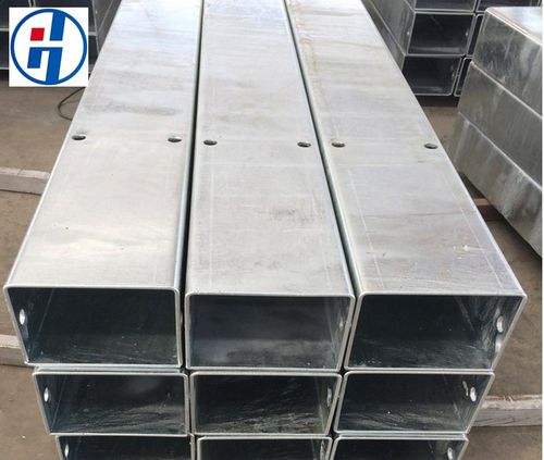 Tubo rigido quadrato - Qingdao Jiahexin Steel Co., Ltd. - in acciaio galvanizzato / per cantiere di costruzione / standard