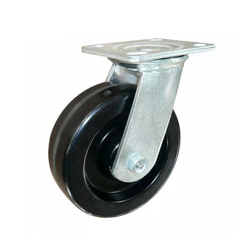 Ruota girevole - 600PS-100050R-06 - Taizhou Wanda Casters & Hardware Mfg. Co., Ltd. - con piastra girevole / doppia / in acciaio