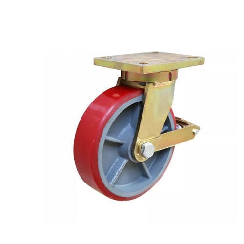 Ruota girevole - 1T/2T - Taizhou Wanda Casters & Hardware Mfg. Co., Ltd. - con piastra girevole / con freno / su misura