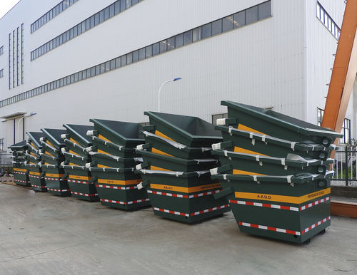 Cassonetto impilabile - Hero Equipment (Yangzhou) Co., Ltd. - in acciaio / per scarti industriali / aperto