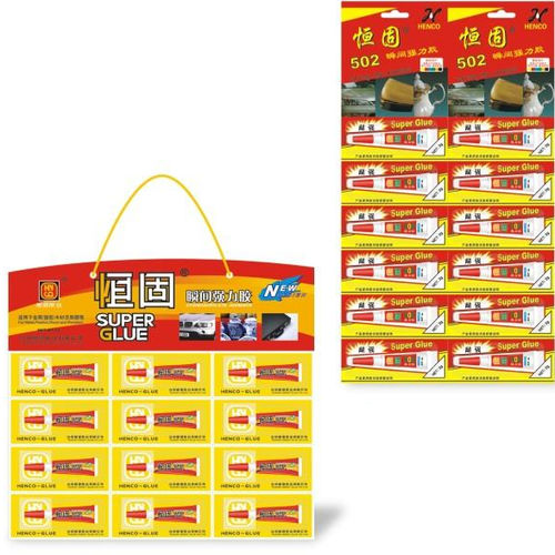 Colla per vetro - HD-12-2B - Henco - per metallo / per legno / per plastica