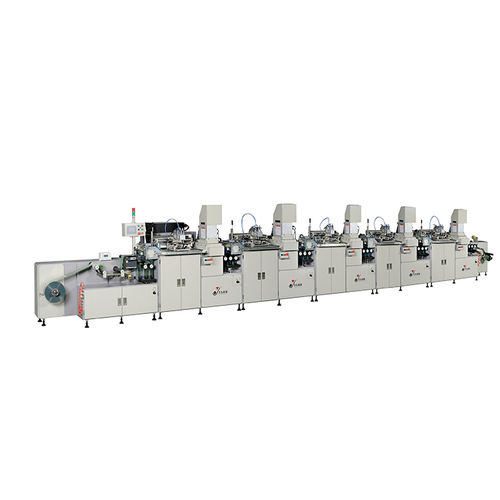 Macchina serigrafica automatica - YD-SPA/F300R-5C - Dongguan Yaodong Machinery Manufacturing Co., Ltd. - a 5 colori / per etichette / modulare