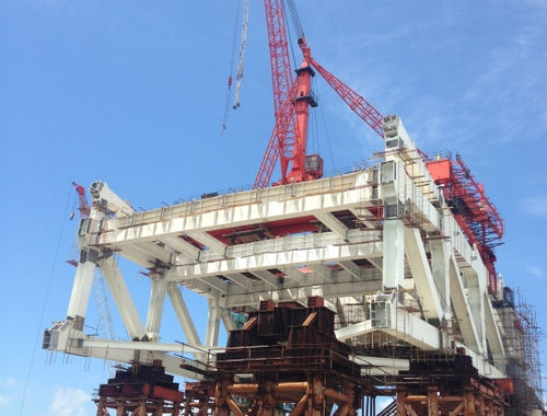 Gru fissa - HL-KATTOR Industry Co., Ltd. - con braccio impennabile / per cantiere / di sollevamento